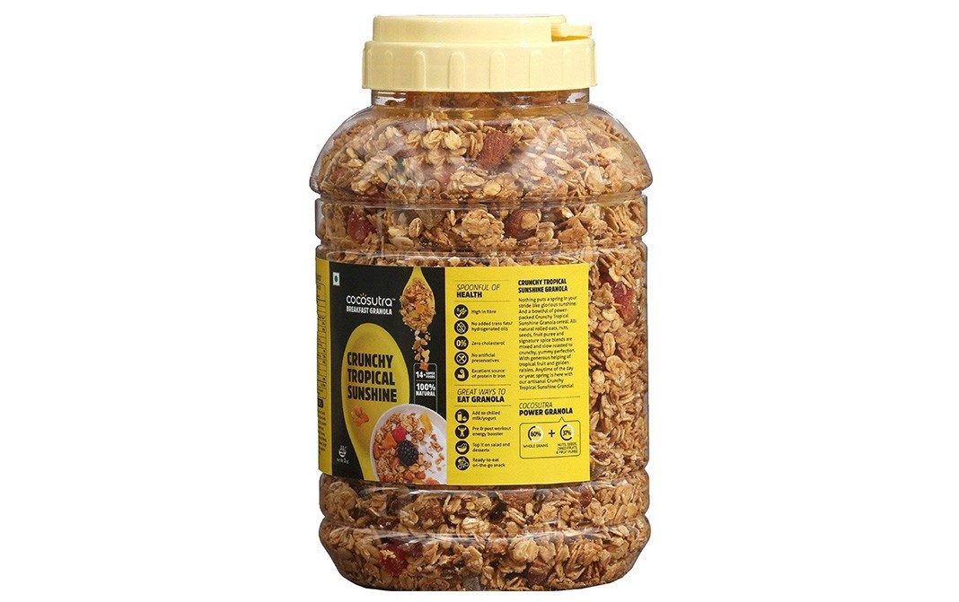 Cocosutra Crunchy Tropical Sunshine    Jar  1 kilogram